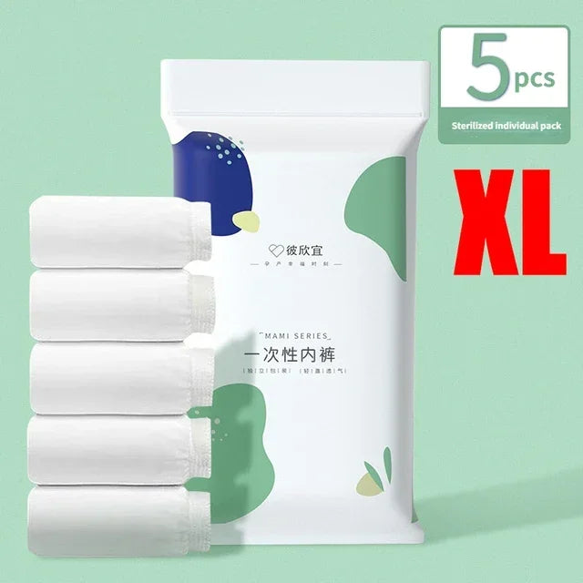 Disposable Panties Ladies Maternity Panties Confinement Postpartum Sterile Shorts Convenient Travel Travel Disposable Panties