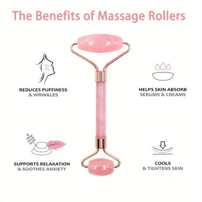 1 Set Pink Resin Gua Sha Scraping Massage Tools and Face Roller - Manual Relaxation Kit, Unscented, No Electricity or Batteries Required, Ideal for Physical & Mental Wellness, Massage Relaxation Tools|Stylish Relaxation Tools