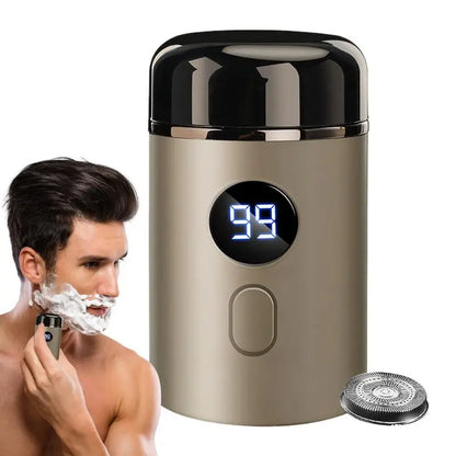 Small Electric Shaver Beard Trimmer Shaver IPX7 Waterproof Pocket Razors And Shaver Replace Head Pocket Travel Razors