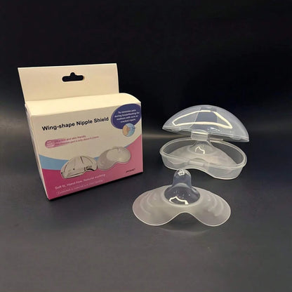 2pcs/Pack New Silicone Nipple Shields with Box, Breastfeeding Nipple