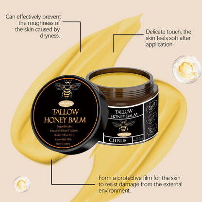 Tallow Honey Facial Balm Reduce Redness Repair Soothing Nourishing Moisturizer Improve Dryness Rough Oil Control Beauty Products