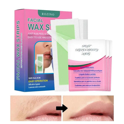 Wax Strips For Face And Body 30Pcs Beeswax Hair Remover For Women Face Hair Removal For Women Long-lasting Easy To Use Gentle